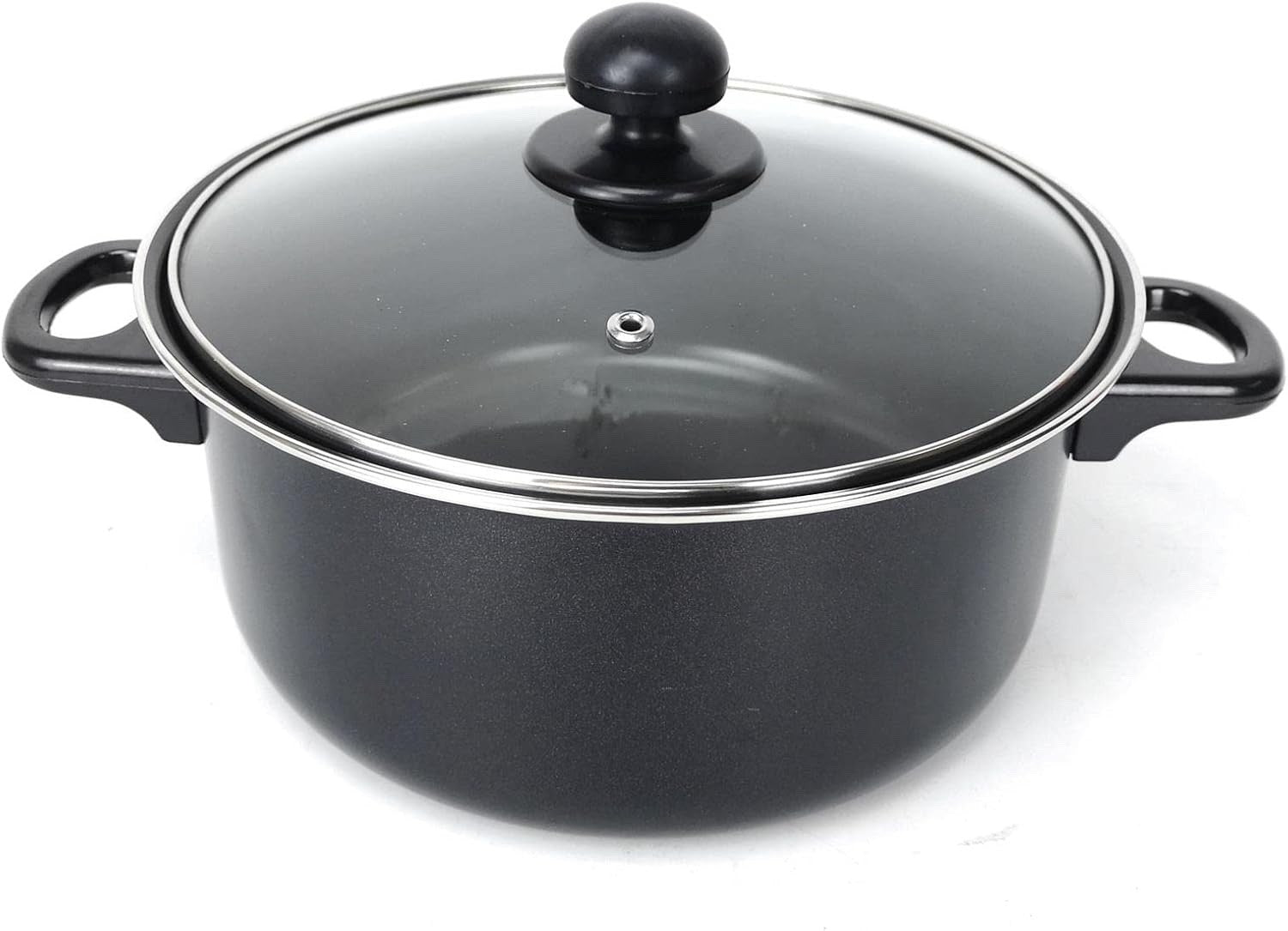 7pcs Non Stick Cookware Set with Glass Lids – Frying Pan, Saucepans & Casserole