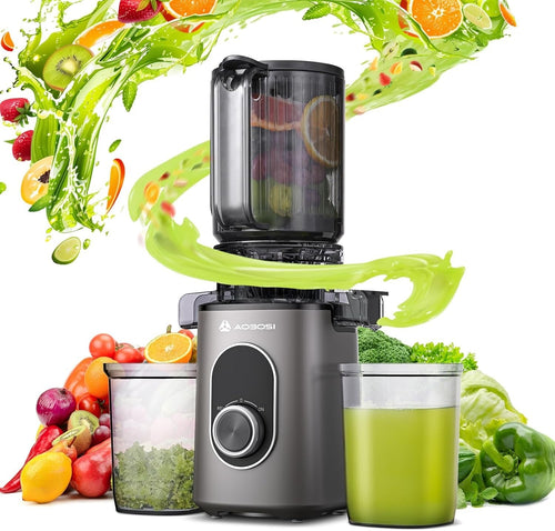 Cold Press Juicer 110mm Wide Chute Whole Fruit Slow High Yield Easy Clean