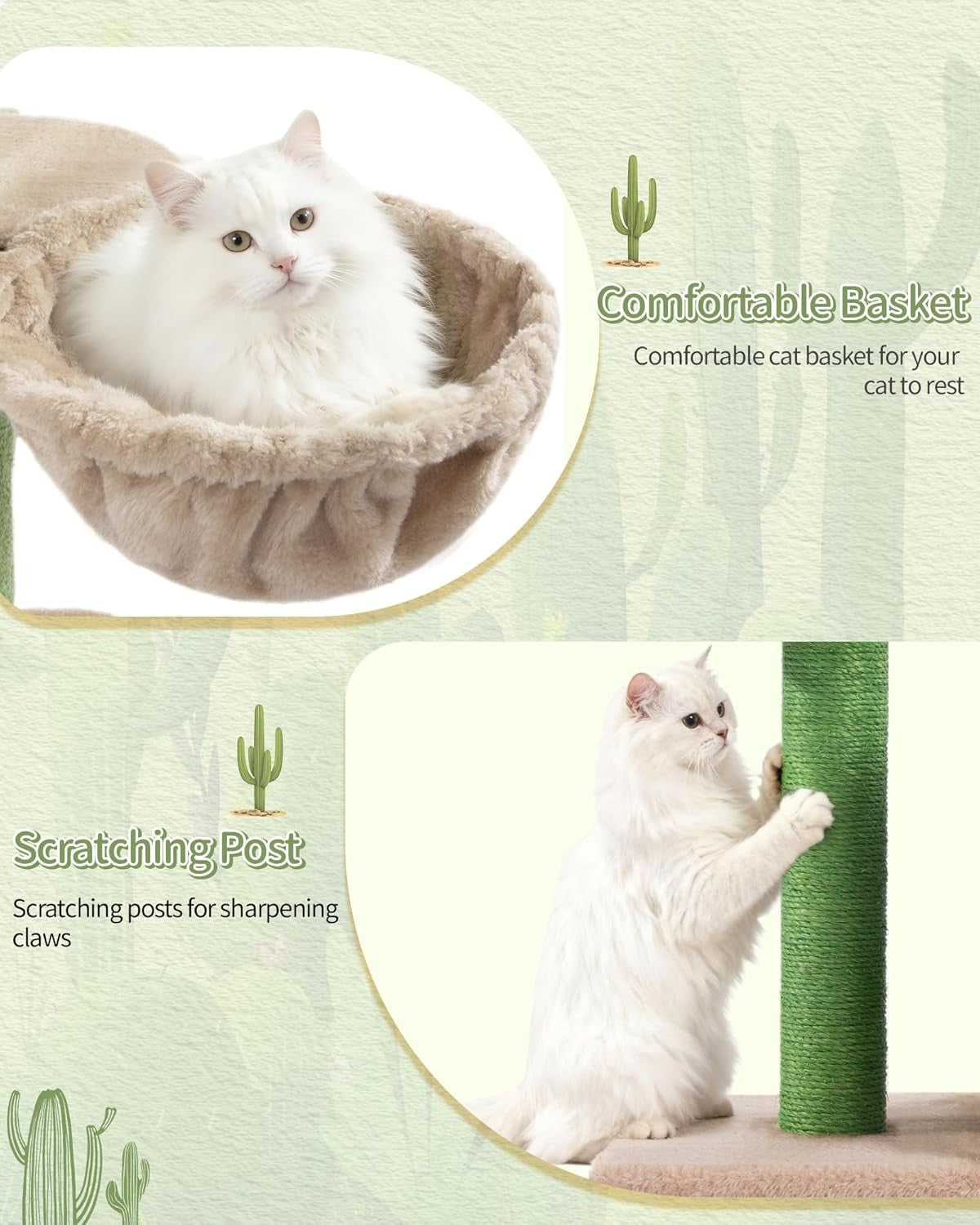 170cm Tall Cat Tree Tower Multi-Level Scratching Posts Condos Large Cats