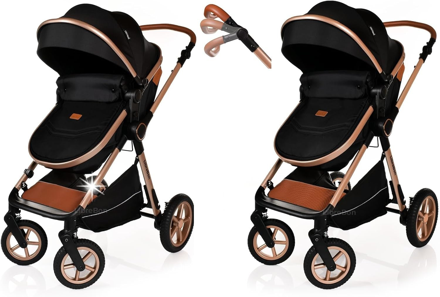 3in1 Baby Pushchair Pram Travel System Lightweight Foldable Newborn Toddler