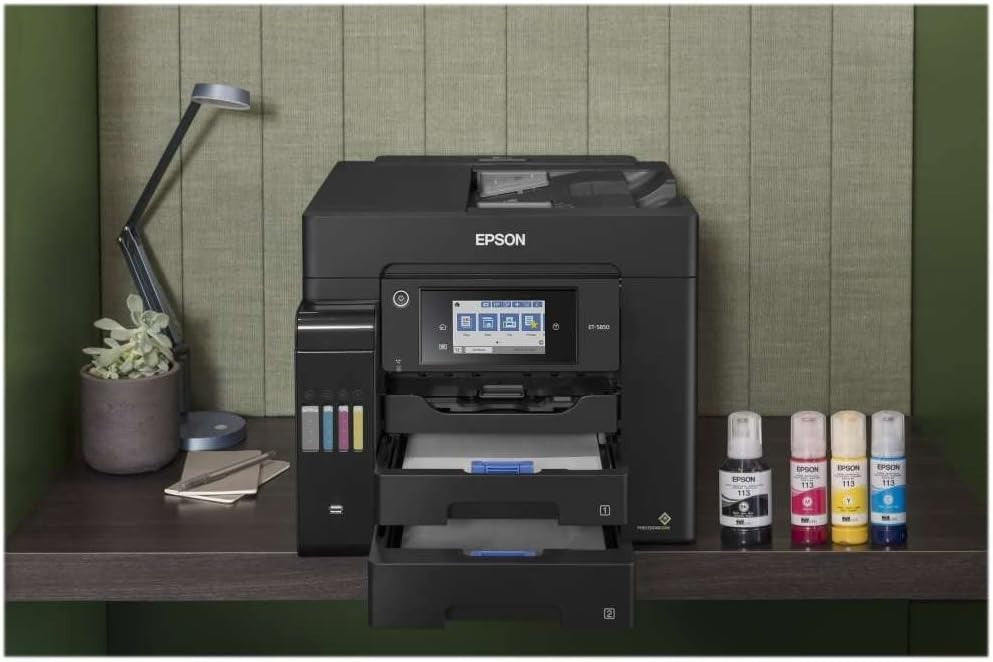ET-5850 4-in-1 Wi-Fi Color Inkjet Printer Duplex Scanner Copier Fax A4
