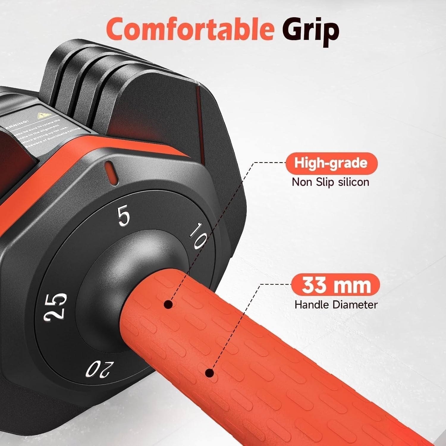 55LB Adjustable Dumbbells Set Quick Dial Space Saving Home Gym Weights