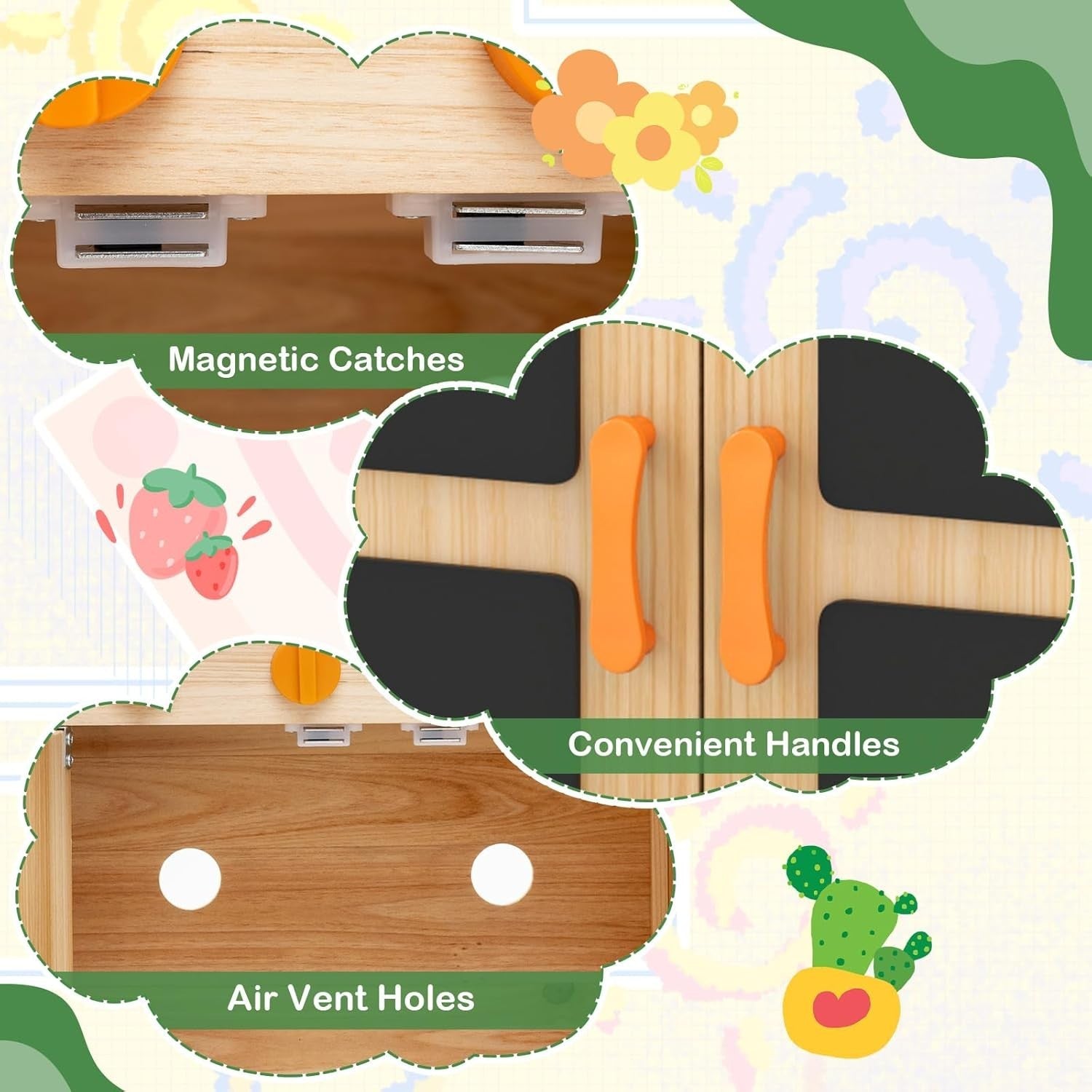 Outdoor Mud Kitchen Kids Wooden Playset Canopy Sink Stove Toy
