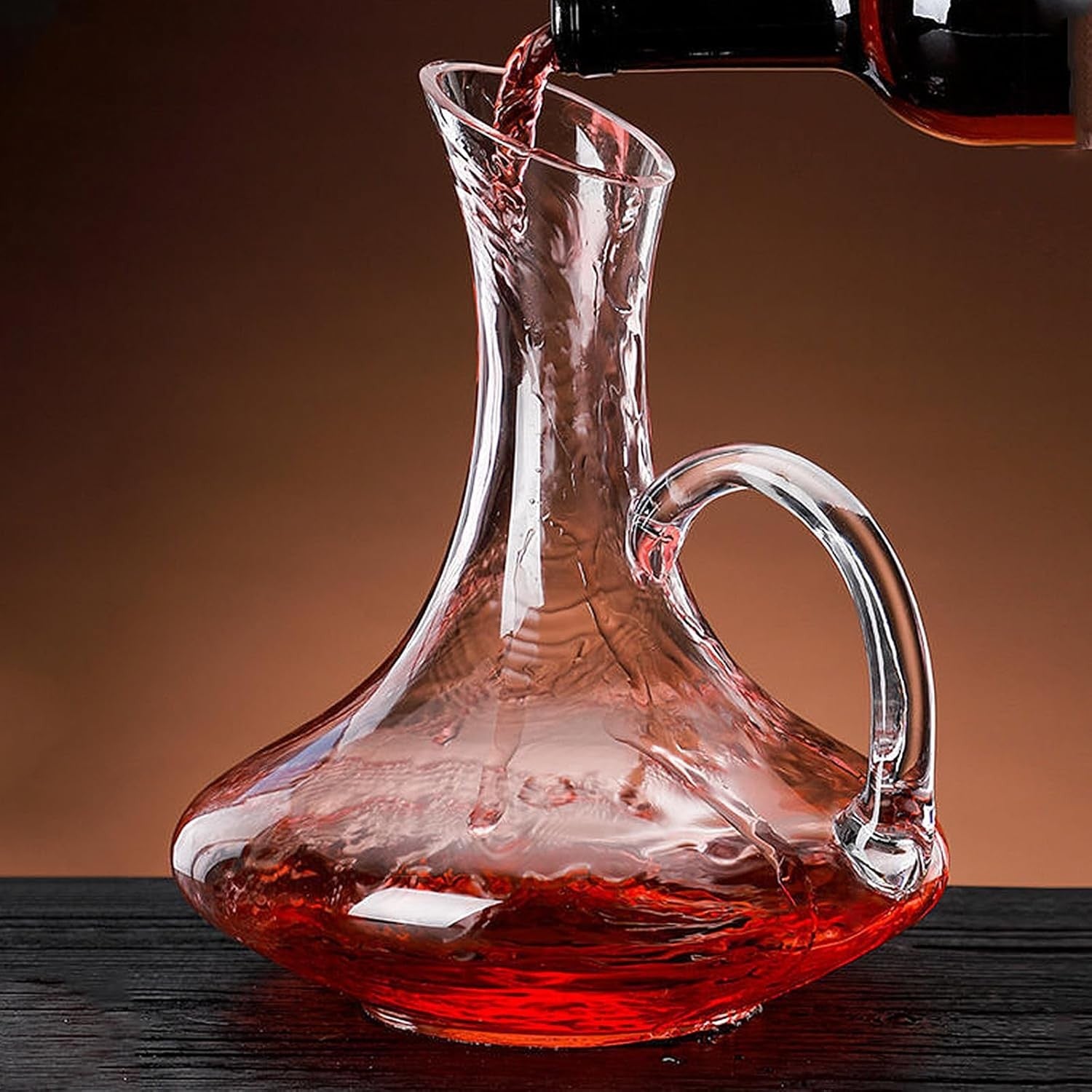 1.5L Crystal Wine Decanter Aerator | Elegant Glass Carafe for Red Wine & Gifting