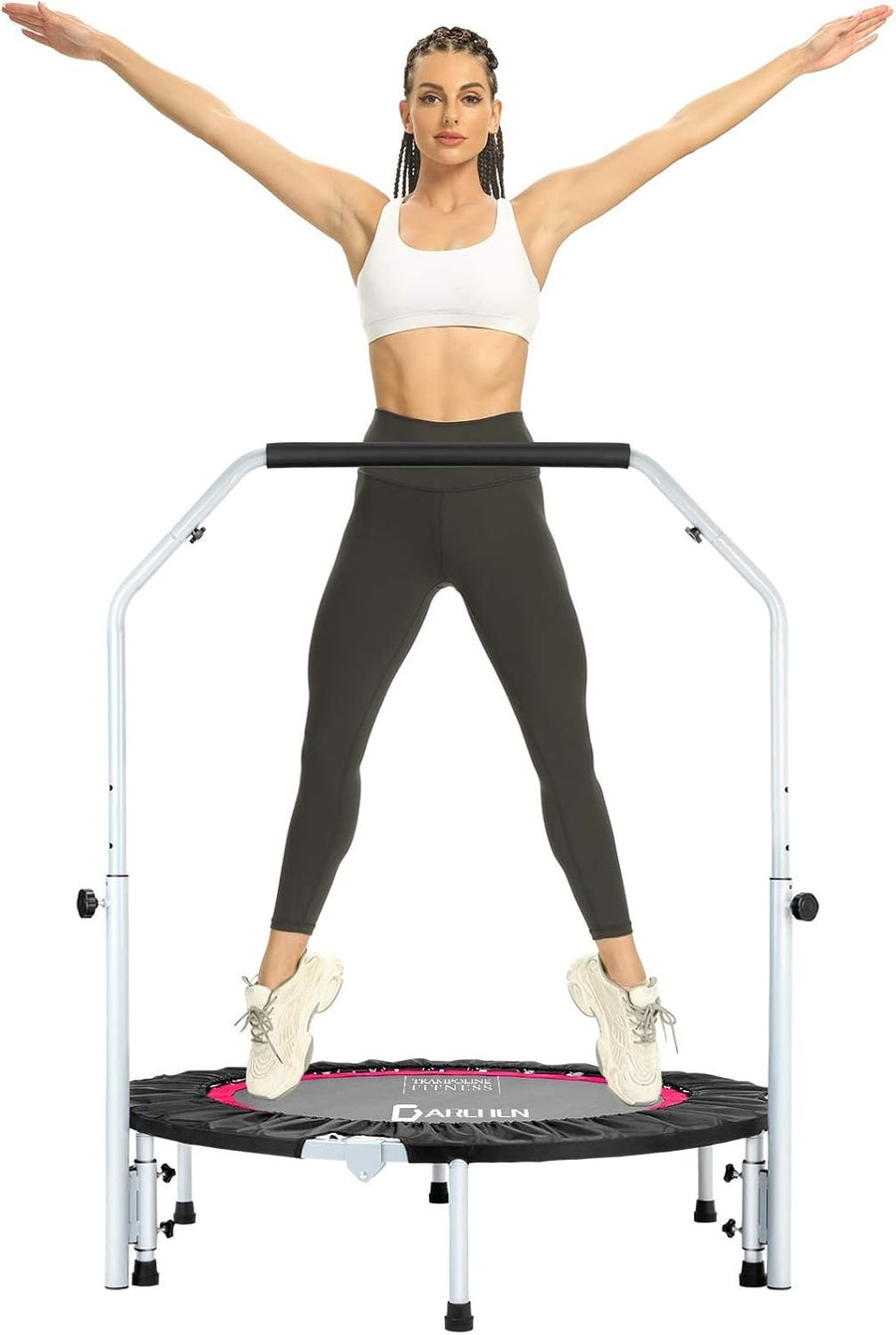 100cm Mini Fitness Trampoline Foldable Quiet Rebounder 175KG Indoor