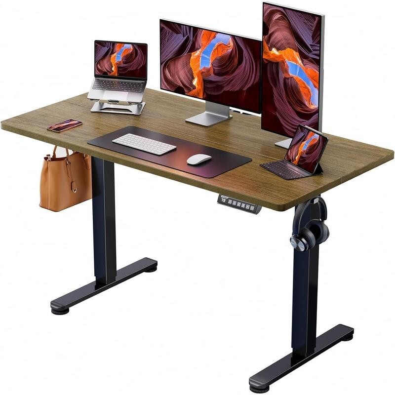 Electric Standing Desk 120x60cm Sit Stand Height Adjustable Desk 4 Memory