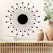 Large Metal Sunburst Wall Art Modern Minimalist Geometric Hanging Decor