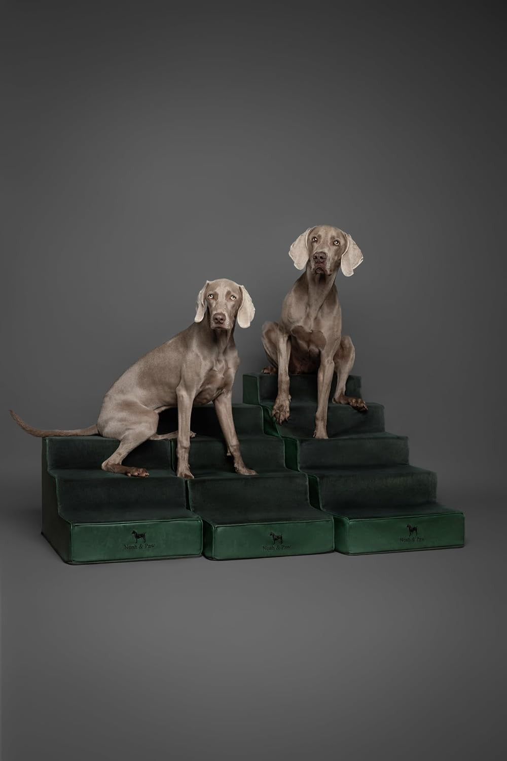 5‑Step Extra‑Wide Foam Dog & Cat Stairs 35D – Non‑Slip Pet Ramp for Bed Sofa