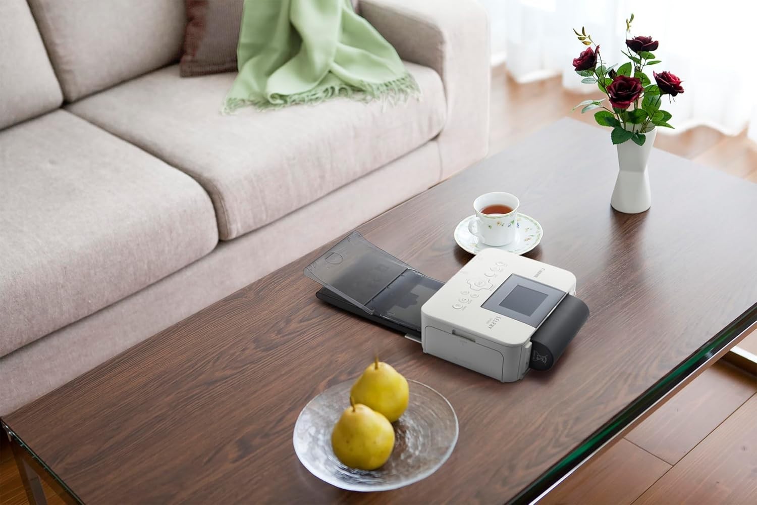 Portable Photo Printer | Lab-Quality Prints, Dye Sublimation, USB/SD