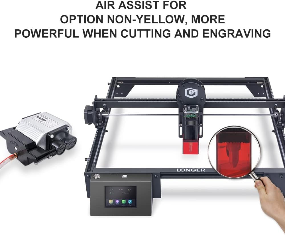 Laser Engraver Air Assist Pump Adjustable Airflow Smoke Removal Kit