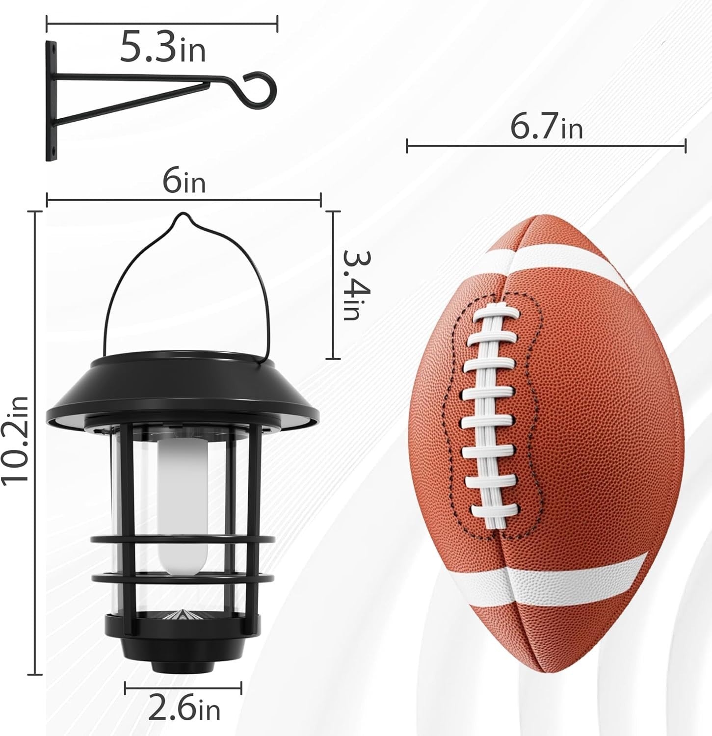 Solar Flickering Flame Lanterns 4 Pack Outdoor IP65