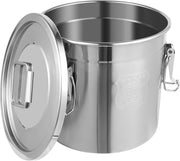 12L Stainless Steel Airtight Canister Rice Grain Storage w Handles