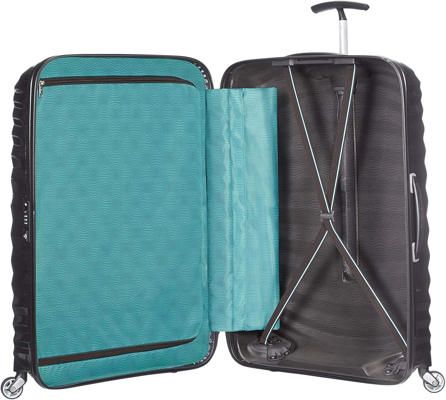 Large Lightweight Hard Shell Spinner Suitcase Shock Resistant 75cm 99L Black