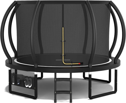 10ft Outdoor Garden Trampoline Safety Net Ladder Heavy Duty