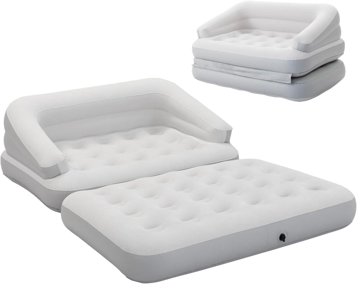Inflatable Air Sofa Bed 198x137x61cm Outdoor Couch Mattress Full