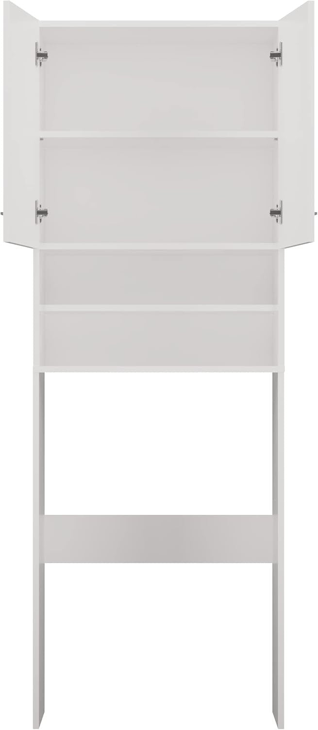 Over Washing Machine Storage Cabinet Bathroom Laundry Unit Shelves White