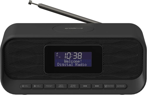 DAB DAB+ FM Clock Radio LED Display USB Charging Dual Alarm Presets