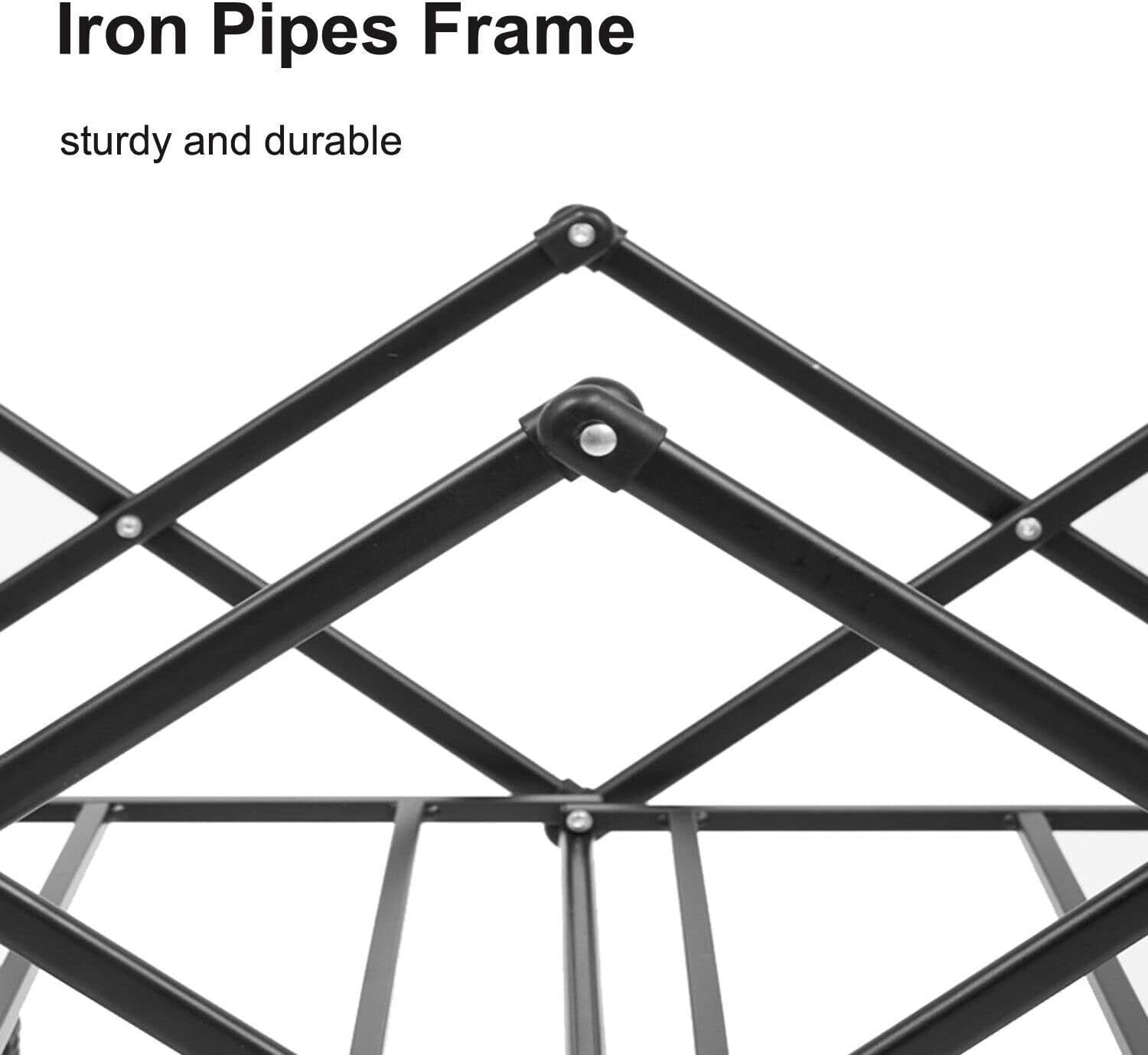 100kg Folding Garden Trolley Cart Collapsible Wagon w/ All-Terrain Wheels 100L