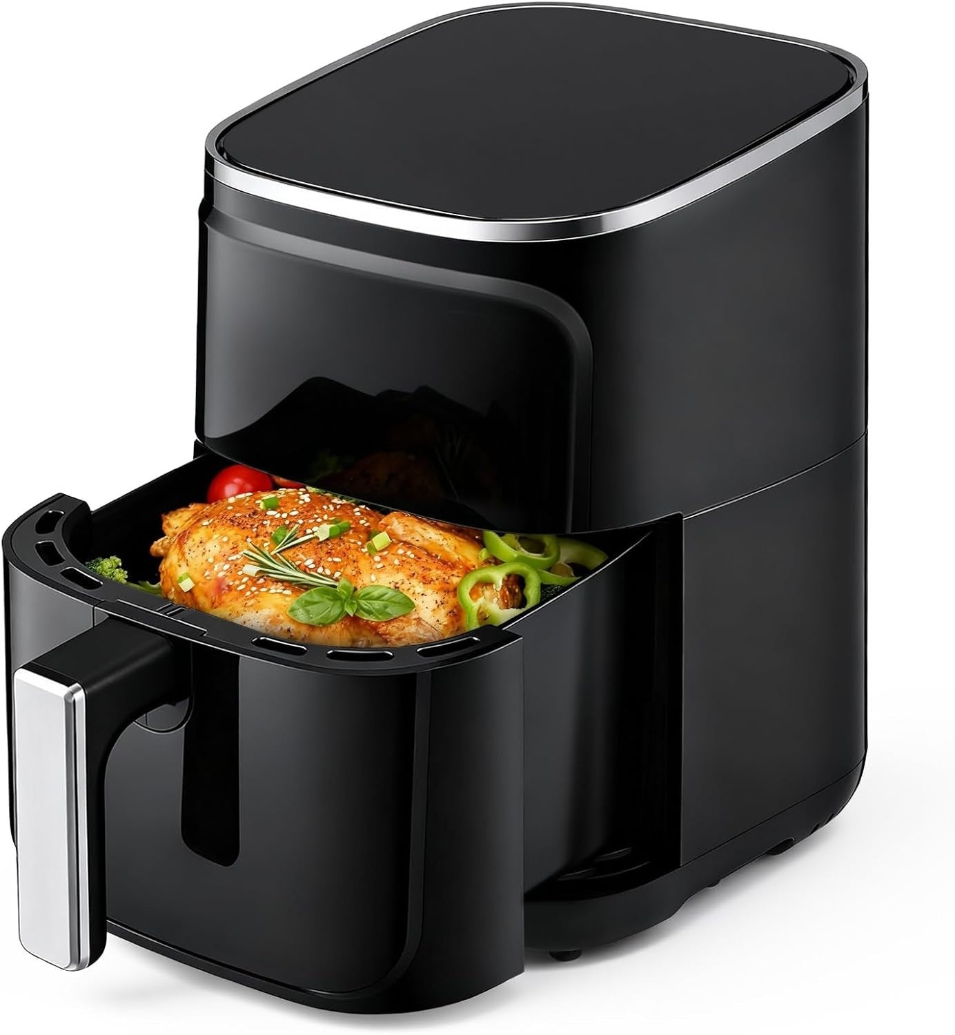 4.7L Digital | Touchscreen | 8 Presets | Non-Stick | 1400W Compact Air Fryer