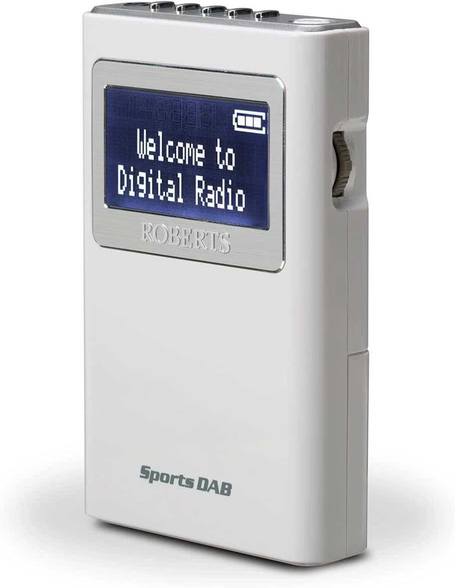 Portable DAB/DAB+/FM Pocket Radio with 10 Presets & Headphones
