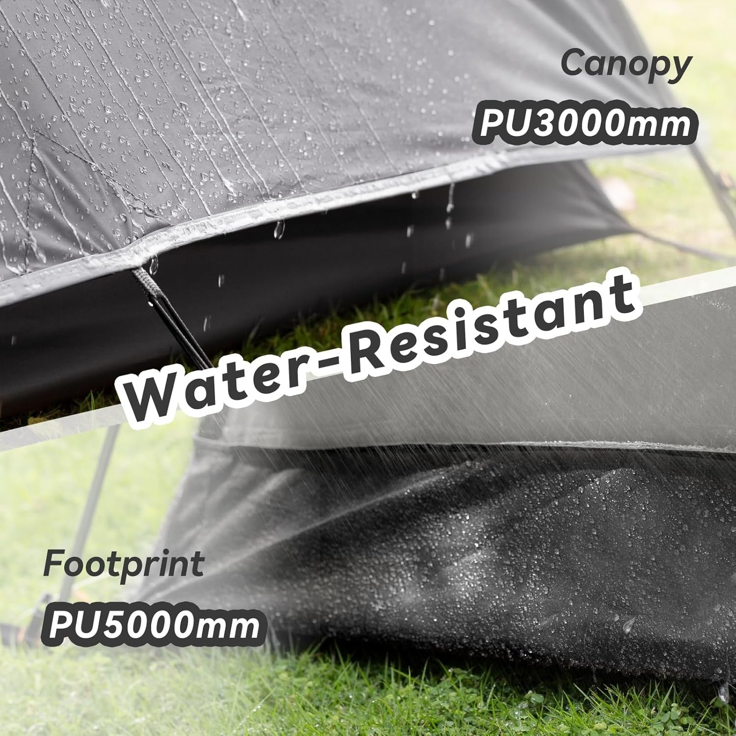 2 Man Camping Dome Tent PU3000mm Waterproof 2 Doors