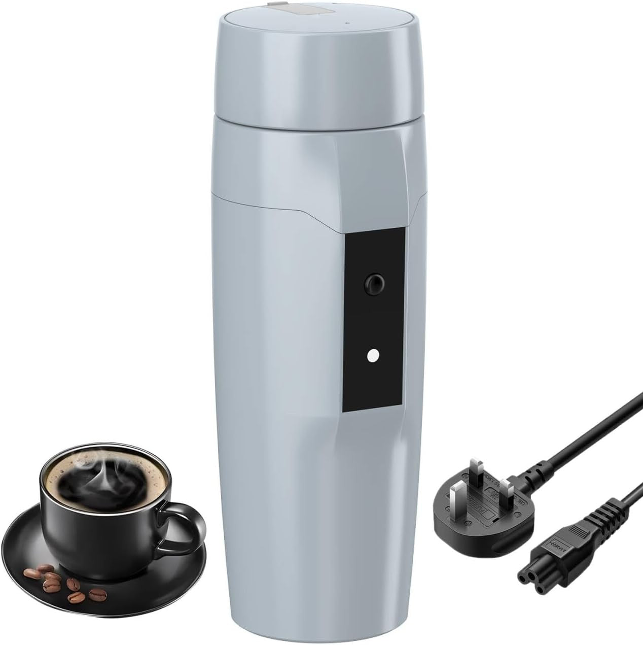 Portable Electric Kettle 300W 0.35L Mini Travel Water Heater Auto Shut Off