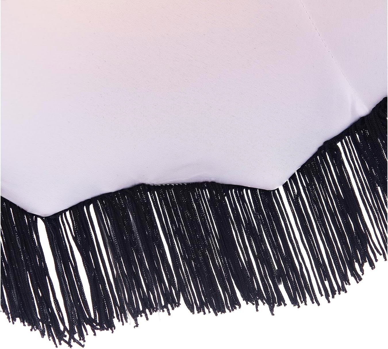 Victorian Empire Velvet Lampshade Black Tassel Pendant Table Floor Shade