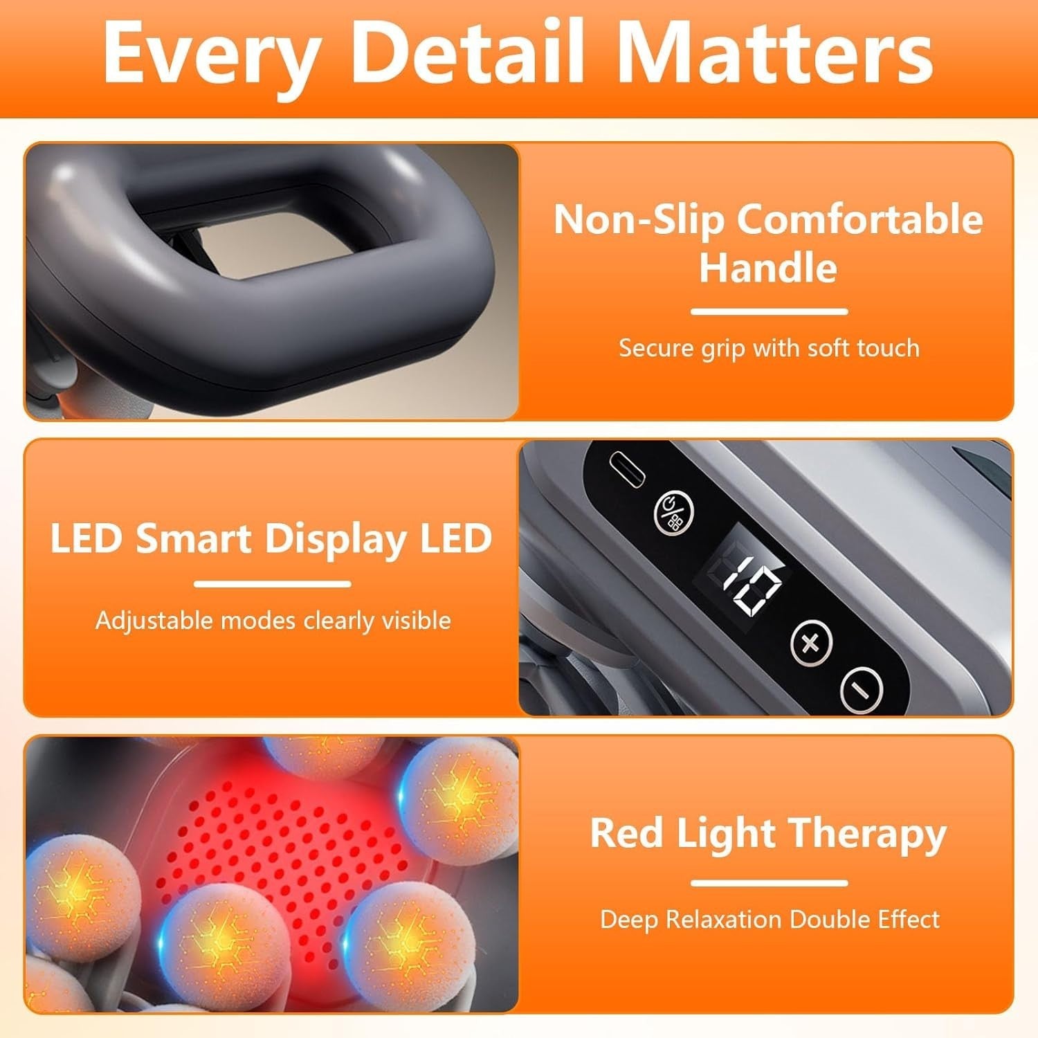 24 Head Deep Tissue Massage Gun Full Body Muscle Relief 9 Modes Powerful Quiet