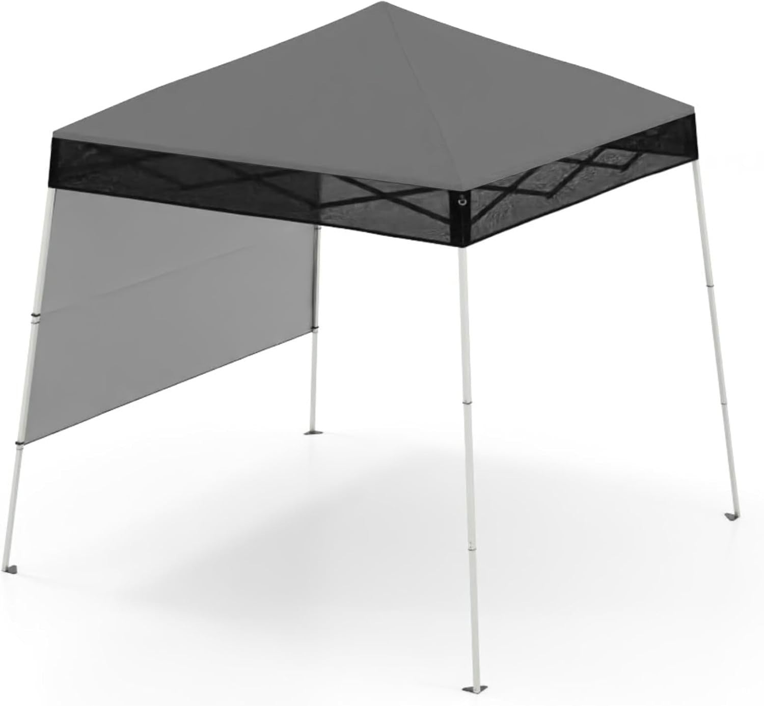 2.1x2.1M Grey Pop-Up Gazebo Canopy Adjustable Height Outdoor Party Tent