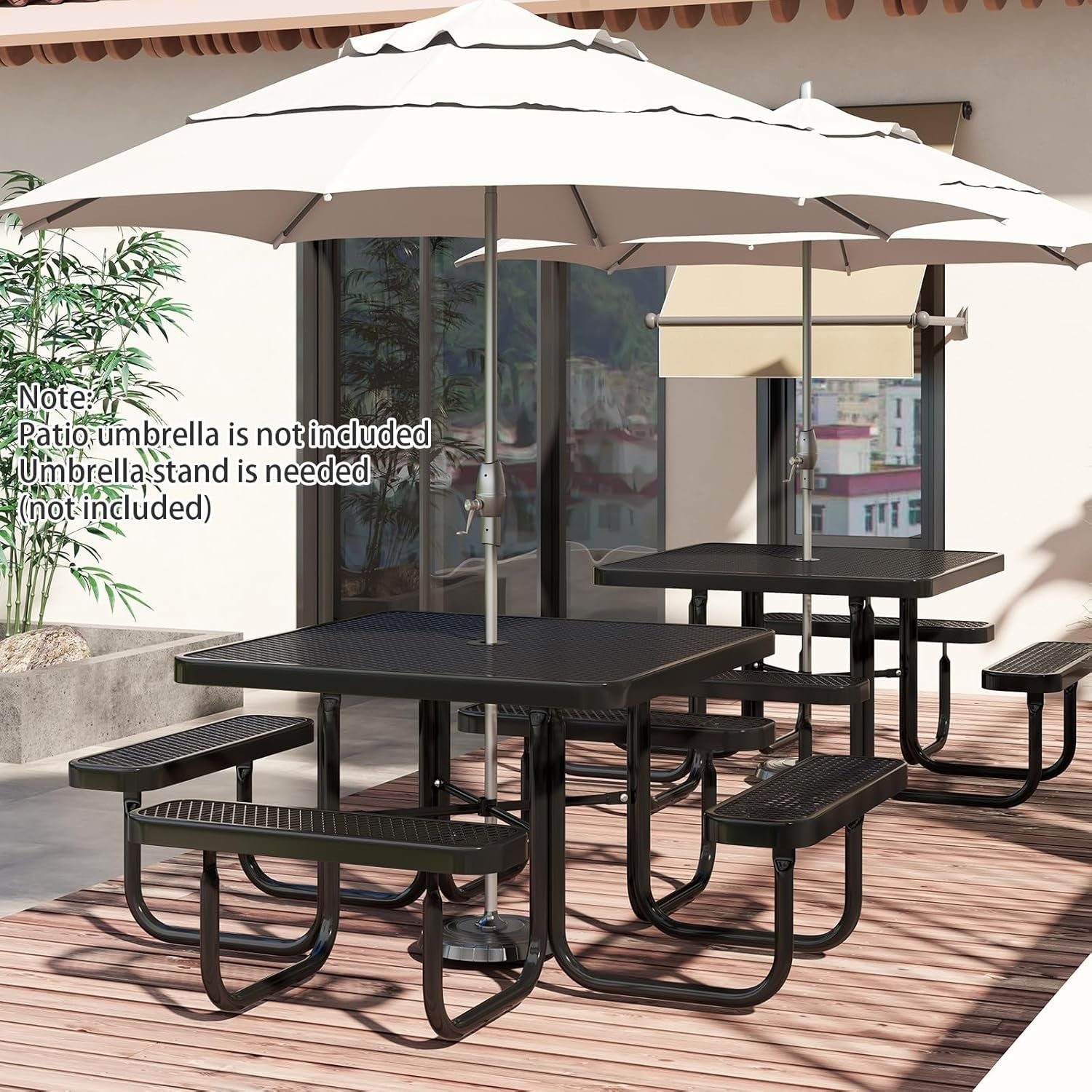 Outdoor 8-Seater Picnic Table & Bench Set | Weatherproof Patio Dining Table