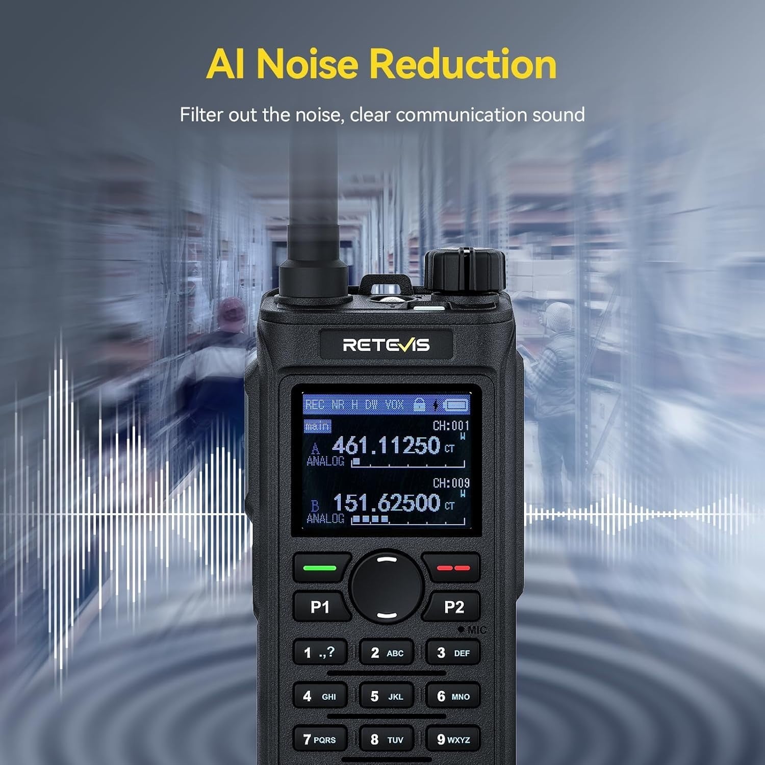 Dual Band Walkie Talkies 4 Pack Long Range 2000mAh Type-C Group Call