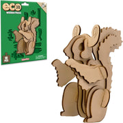 3D Wooden Squirrel Puzzle DIY Craft Kit – Eco-Friendly Animal Toy