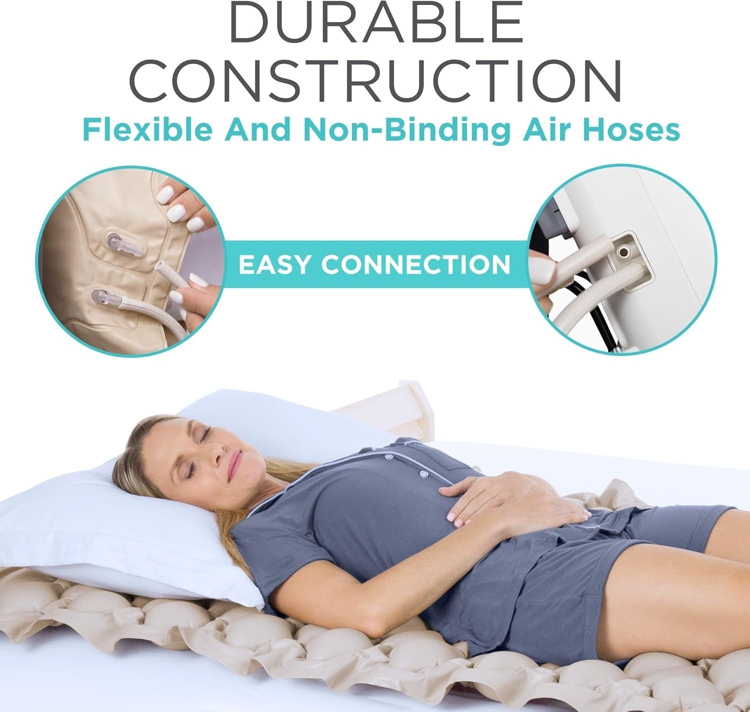 Alternating Pressure Mattress Air Bed for Bedsores – Electric Pump Included