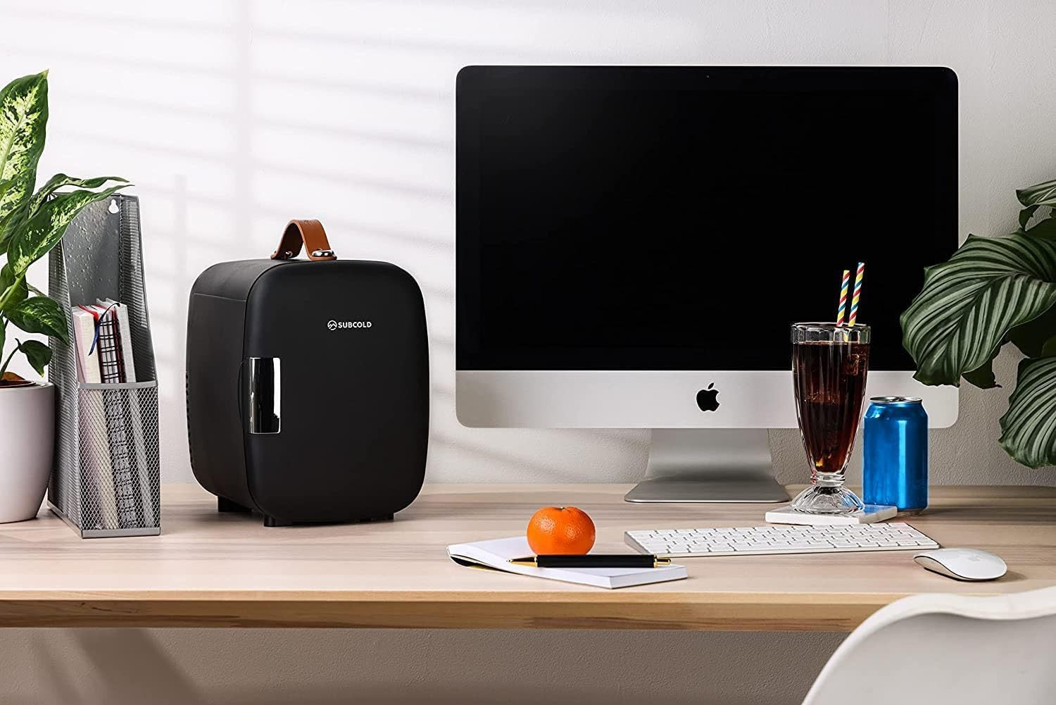 Portable 4L Mini Fridge Small Cooler for Office Bedroom Car Travel Black