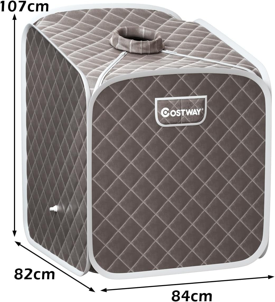 Portable Steam Sauna Tent – Full Body Spa w/ Chair, Foot Roller & Remote