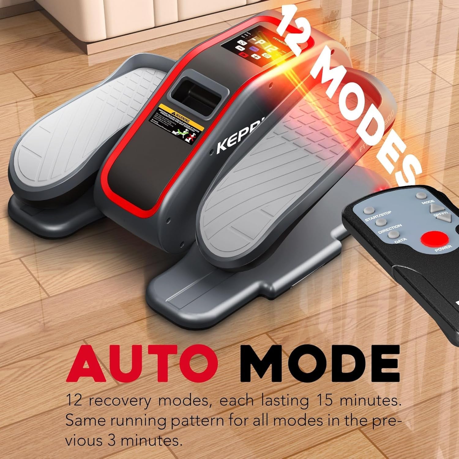 Under Desk Elliptical Trainer Electric Quiet Remote Seated Leg Exerciser