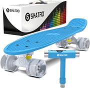 Mini Cruiser Skateboard 56cm Retro Plastic Deck Abec 7 Bearings
