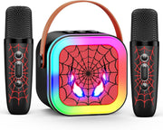 Kids Karaoke Machine 2 Wireless Mics Bluetooth