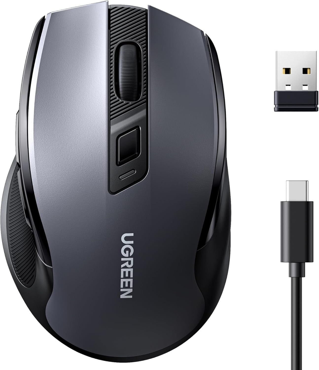 Wireless Bluetooth Mouse Rechargeable Silent 6 Buttons 5 DPI Levels