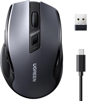 Wireless Bluetooth Mouse Rechargeable Silent 6 Buttons 5 DPI Levels