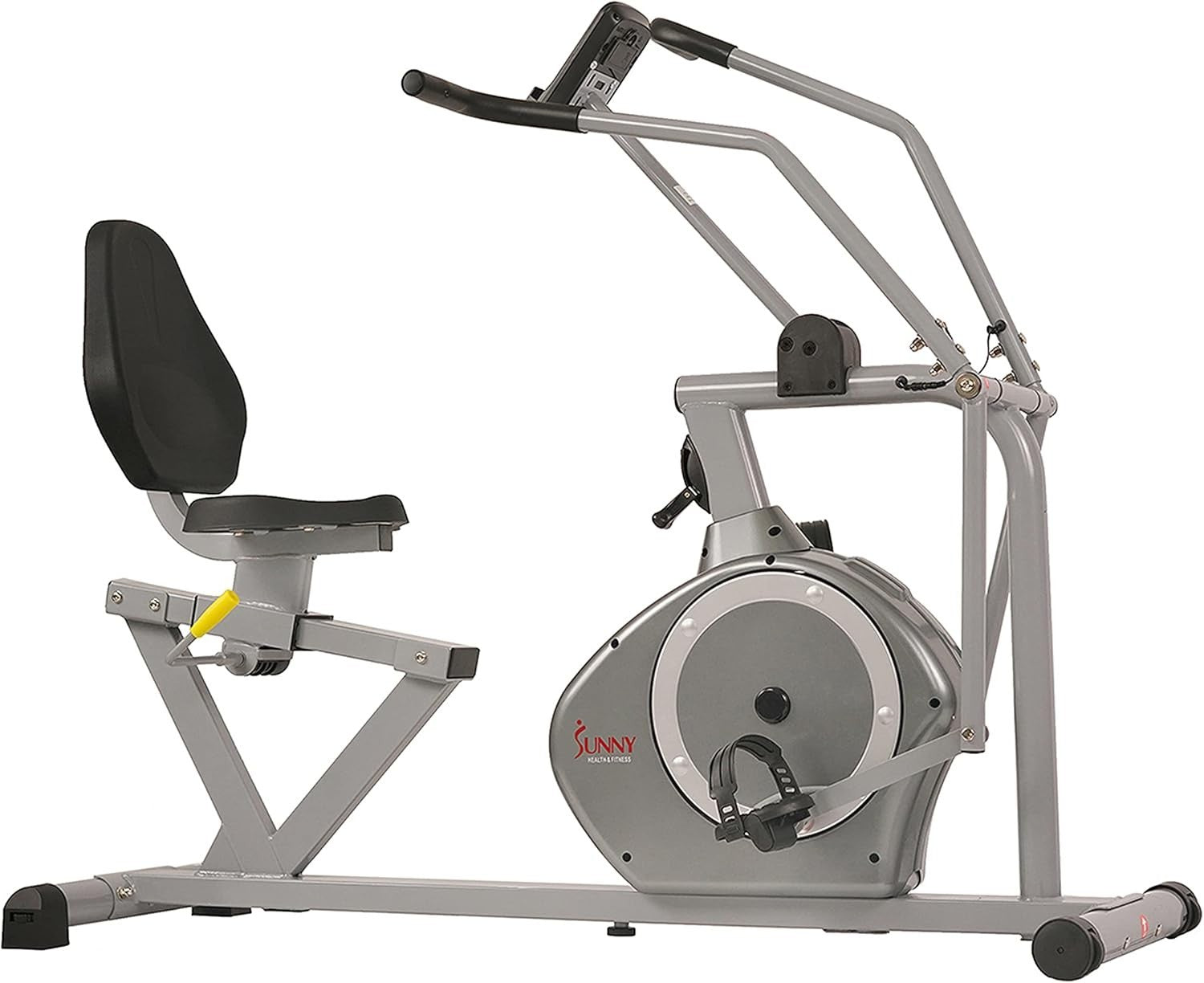 Recumbent Exercise Bike Full Motion Arms Magnetic Resistance LCD Heart Rate Home
