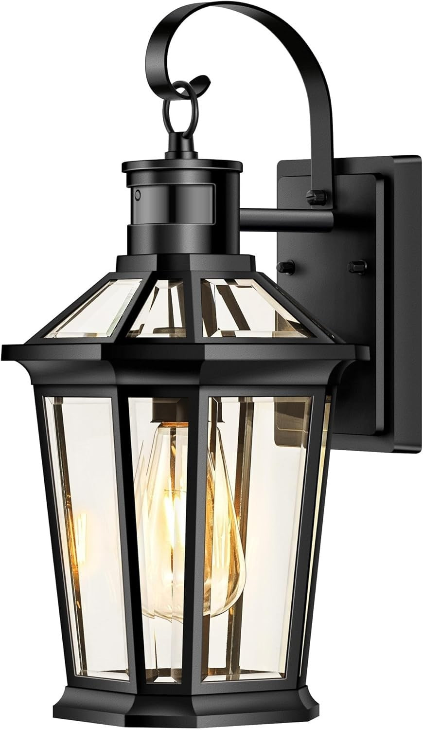 Motion Sensor Outdoor Wall Light, Waterproof Dusk to Dawn Porch Lamp