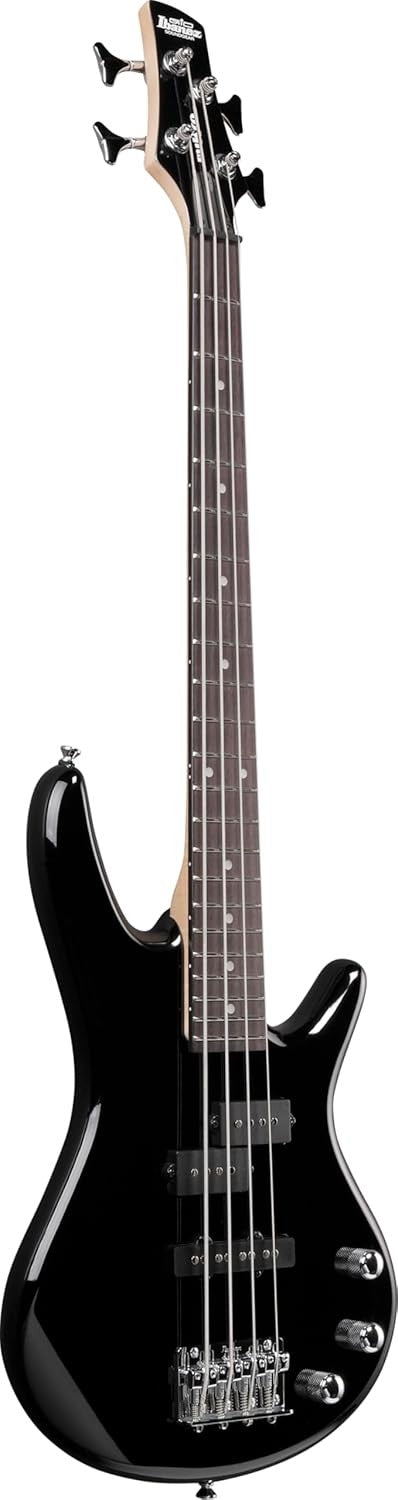 Micro 4 String Electric Bass Guitar Short Scale Black