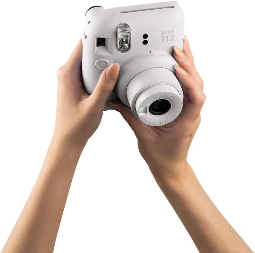 Mini Instant Camera Clay White Selfie Mirror Auto Flash Photo Printer