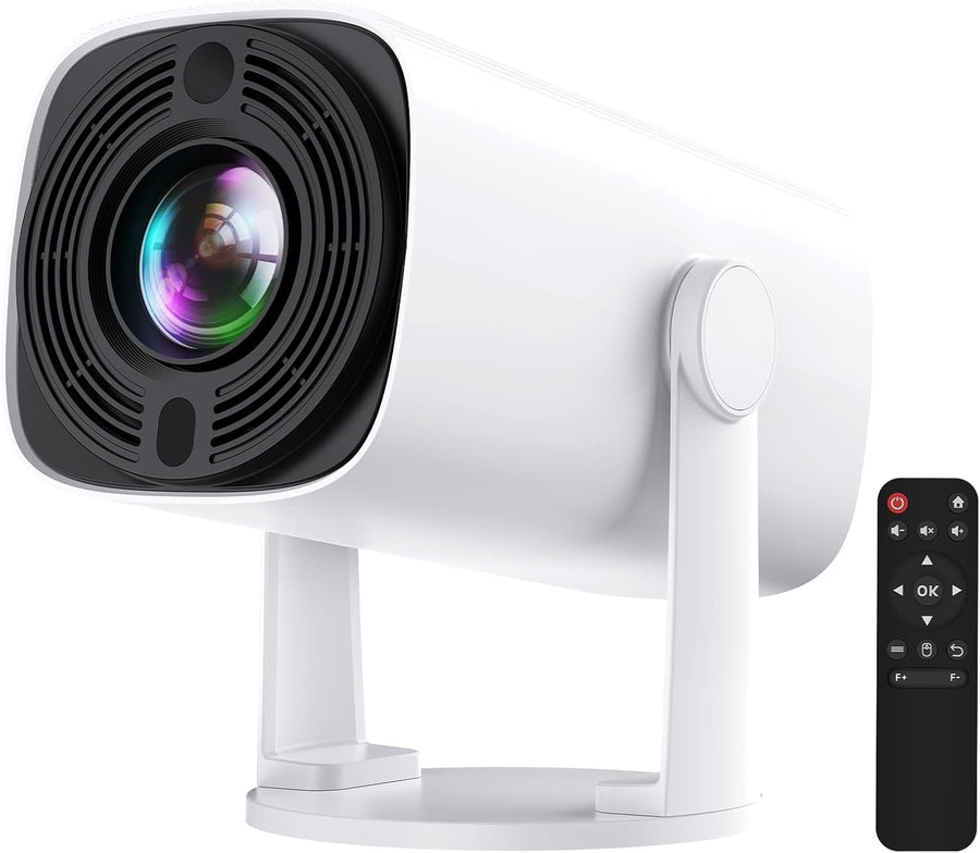 4K Mini Smart Projector WiFi 6 Bluetooth Android Auto Keystone 180°