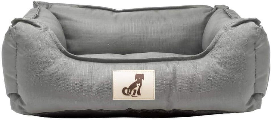 Large Waterproof Dog Bed 90x70cm Washable Basket Grey
