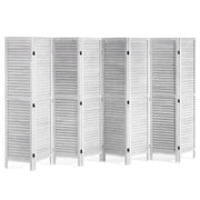 8 Panel Wood Folding Room Divider Privacy Screen Partition 320x170cm