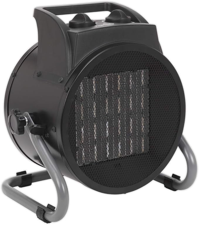 3000W Industrial Electric Fan Heater Portable Thermostat Adjustable Heat