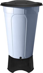 210L Garden Water Butt Kit With Tap & Stand Rain Collector Grey