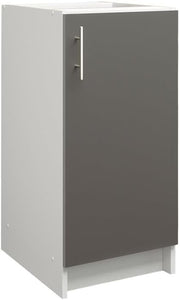 Modern 400mm Dark Grey Matt Kitchen Base Cabinet Cupboard Storage Unit